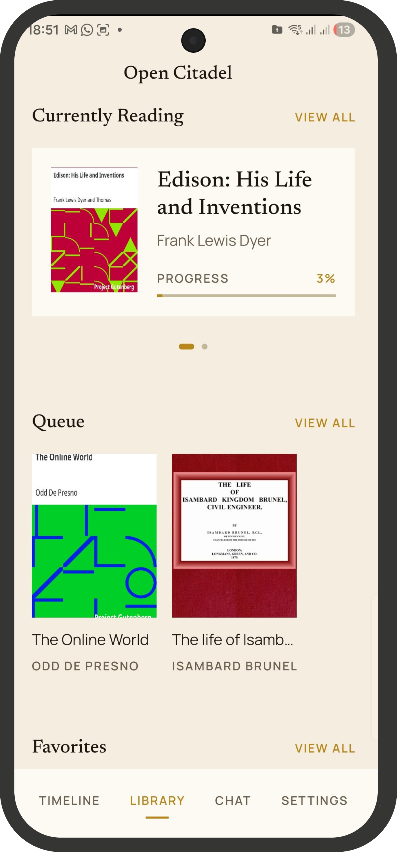 Open Citadel app on Android