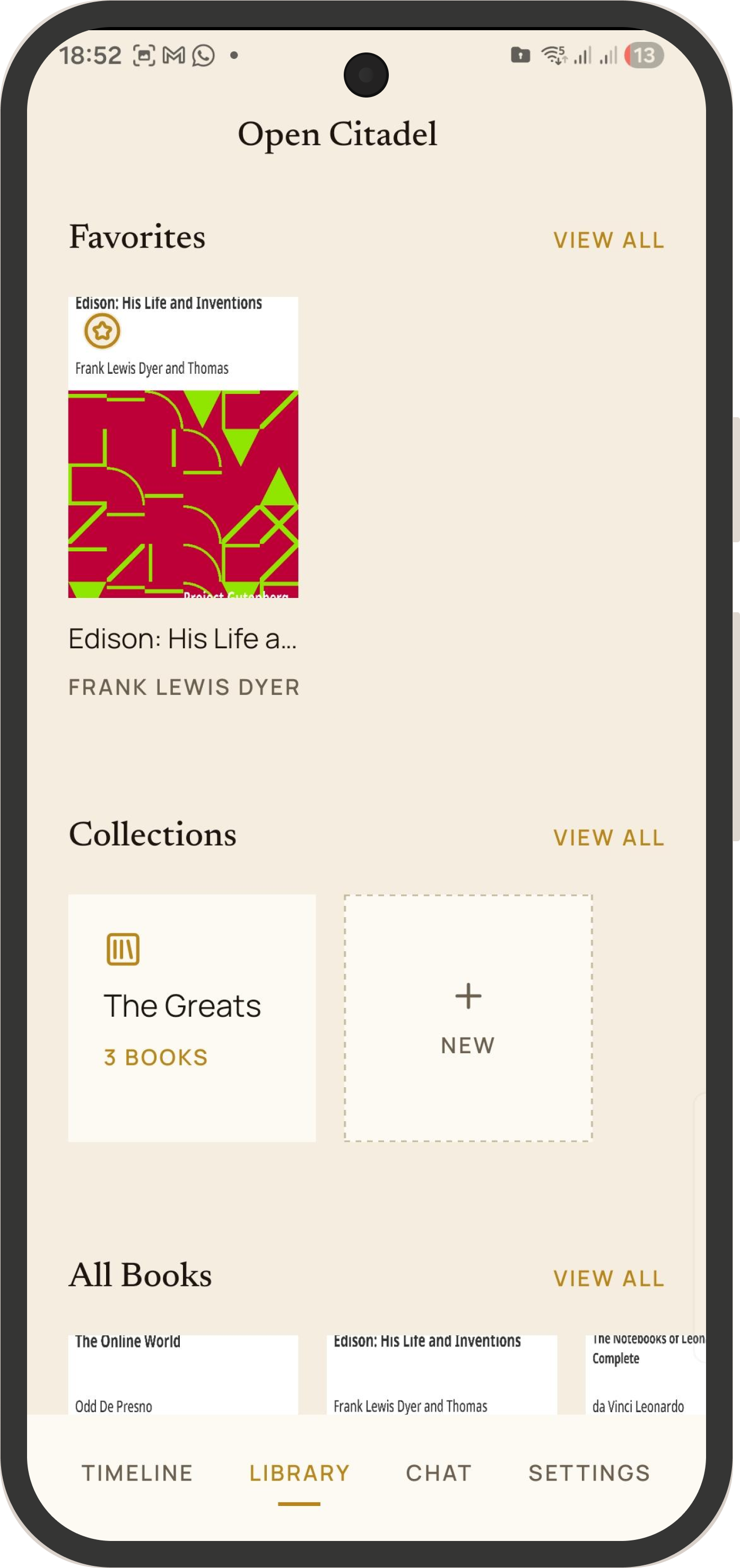 Open Citadel Library on Android